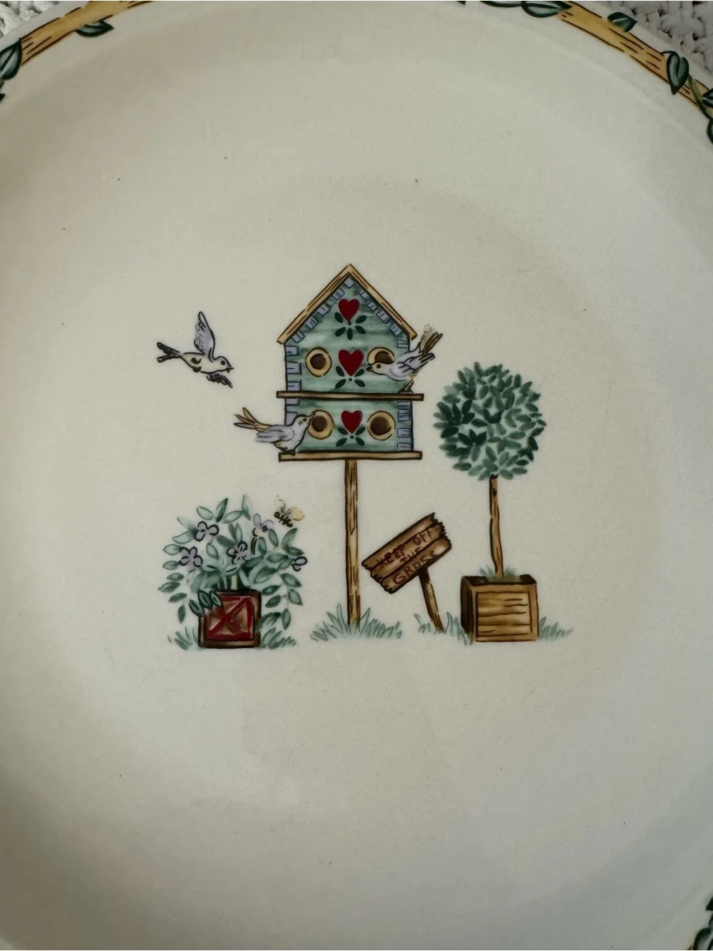 Thomson Pottery Birdhouse 12.5” Serving Platter